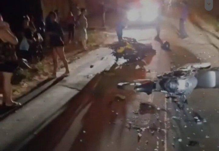 Motociclistas batem de frente e morrem na estrada do Quebra-Pote; mulher ficou ferida