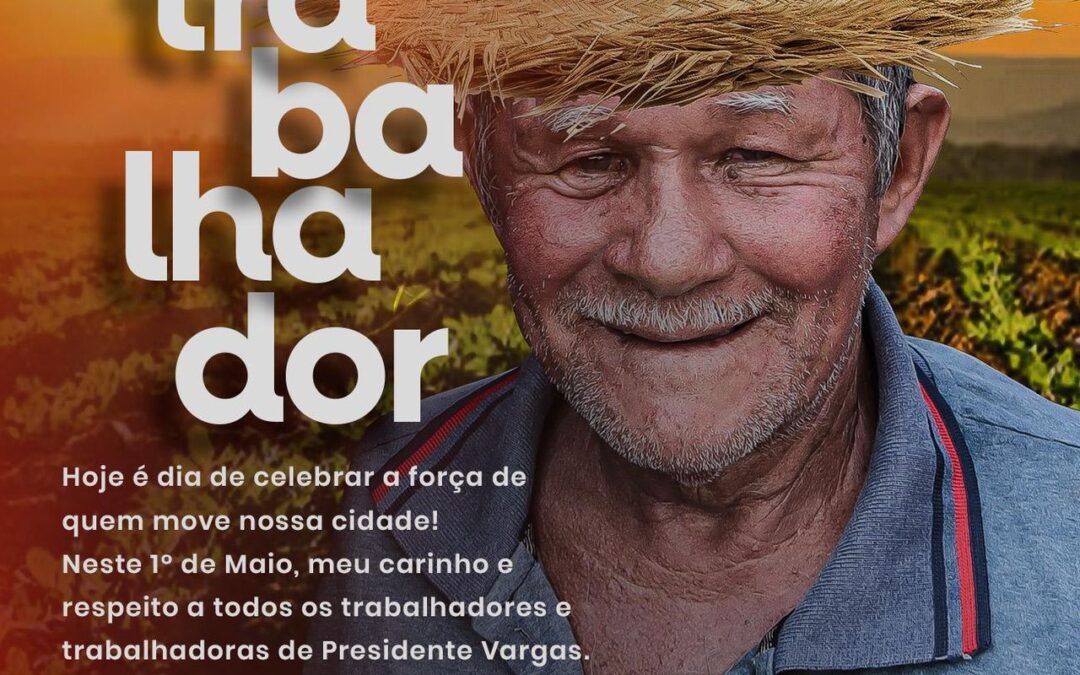 Mensagem da Prefeita Fabiana Mendes pelo Dia do Trabalhador – 1º de Maio