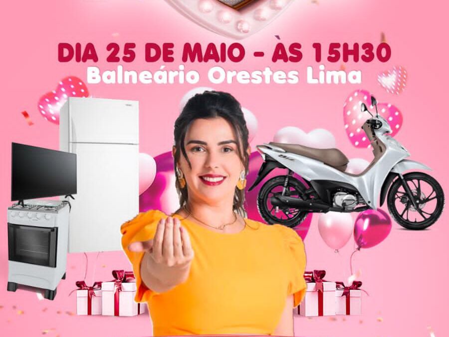 Prefeita Fabiana Mendes realizará Dia das Mães com grande festa e sorteio de moto zero km