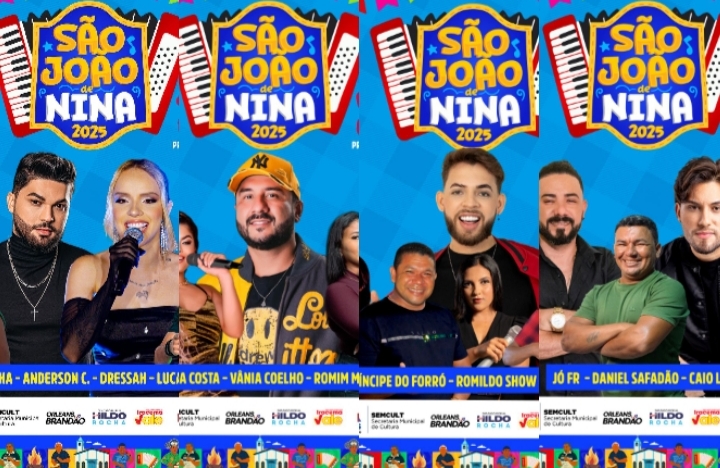 São João de Nina contará com quatro dias de festa; confira a programação oficial