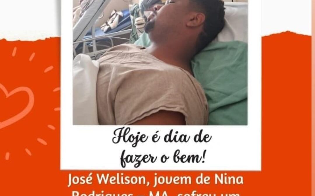 Jovem de Nina Rodrigues sofre grave acidente em Rio Verde; família pede ajuda por Pix