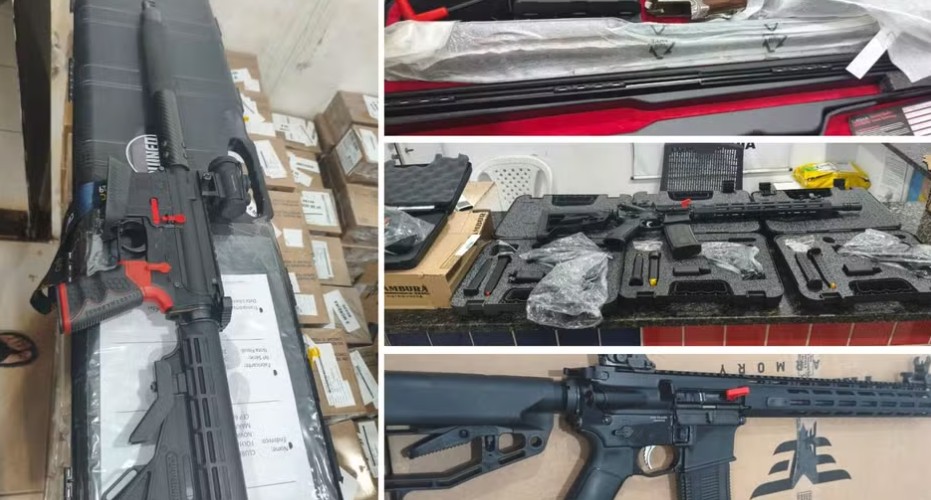 Polícia Militar apreende arsenal de armas em van na MA-125, no interior do Maranhão