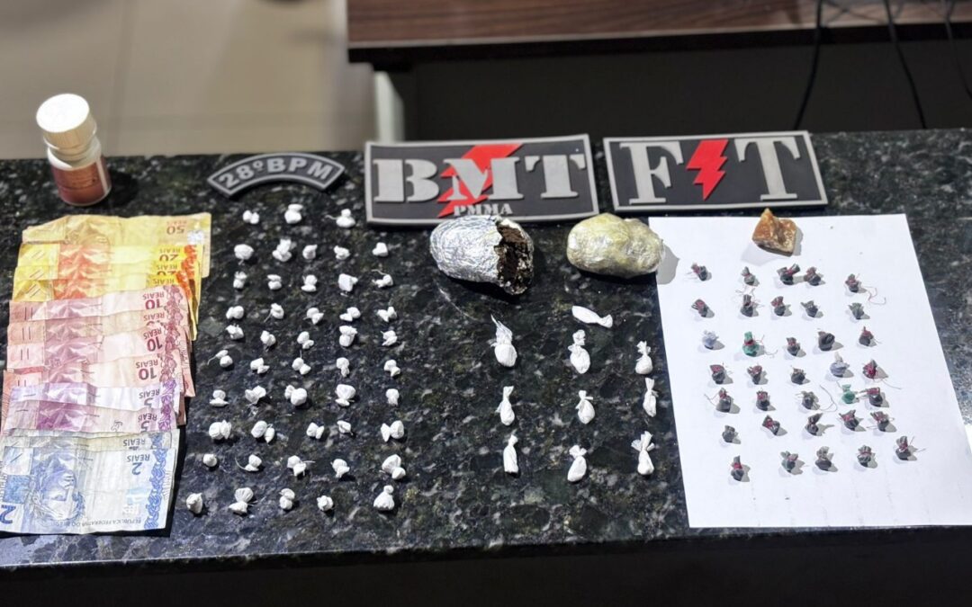 Operação da PM, em conjunto com a Guarda Municipal prende traficantes de drogas e apreende motocicleta adulterada em Vargem Grande