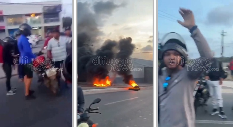 Motociclistas fecham avenida e pedem justiça pela morte de jovem de Nina Rodrigues em São Luís; veja vídeo