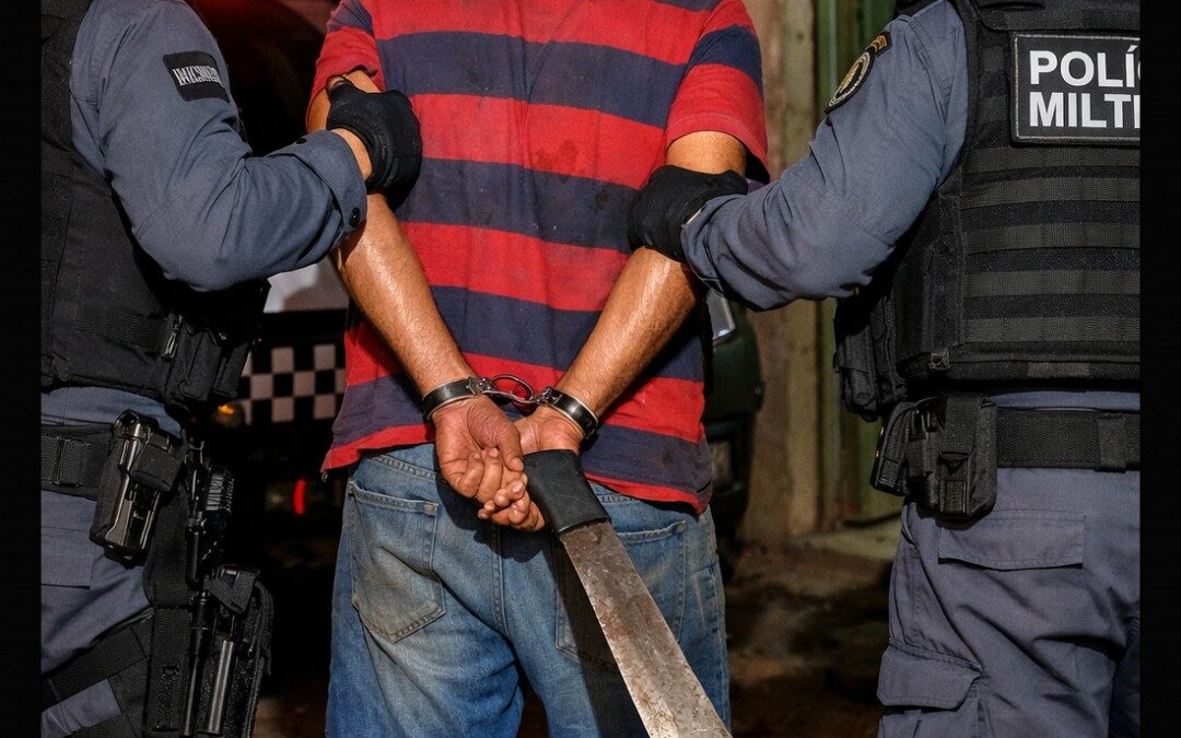 Embriagado, homem ameaça a própria mãe com facão e acaba preso em Itapecuru-Mirim