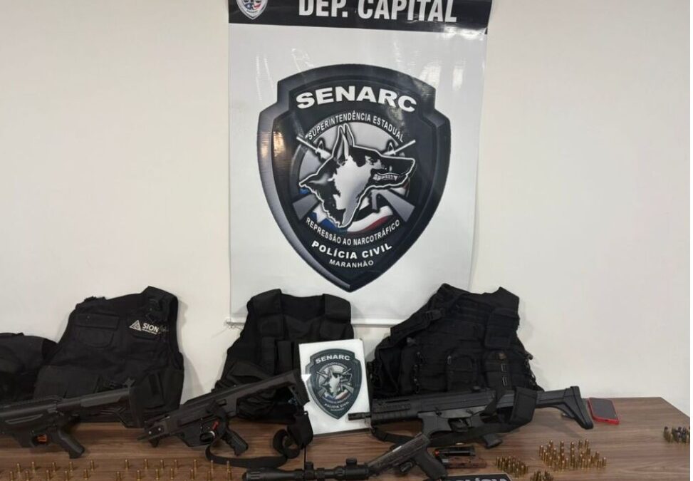 Polícia Civil desarticula grupo criminoso e apreende arsenal na região Itaqui-Bacanga, em São Luís