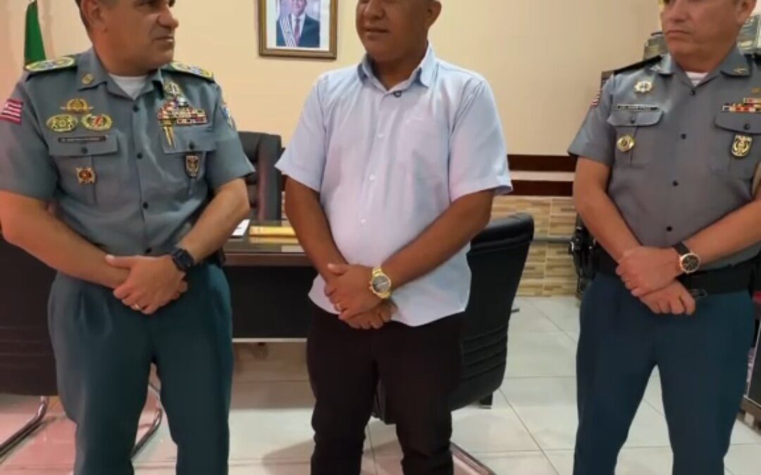 Prefeito Preto busca reforço na segurança pública junto ao governo do estado para Vargem Grande.