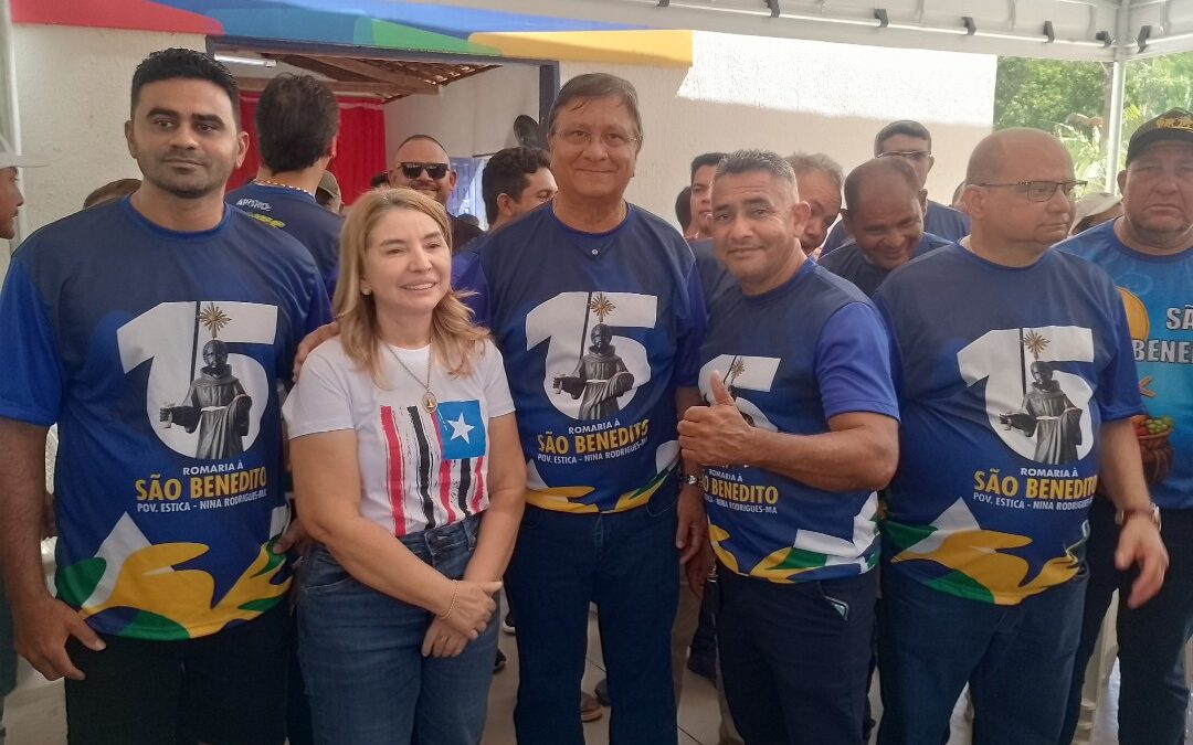 Prefeito Jones Braga e deputada Iracema Vale prestigiam a tradicional romaria de São Benedito no povoado Estica