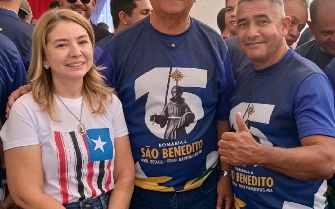 Vereador Ronilson participa da tradicional romaria de São Benedito no povoado Estica, em Nina Rodrigues