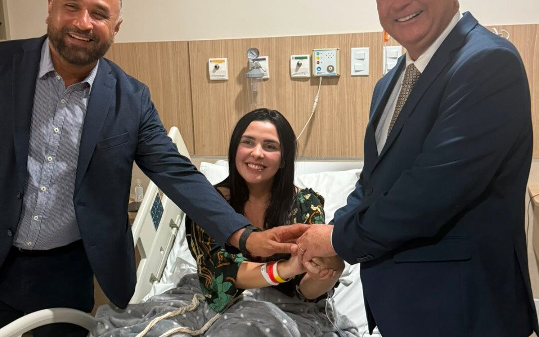 Presidente Vargas: prefeita Fabiana Mendes se recupera bem e recebe visita do governador Carlos Brandão