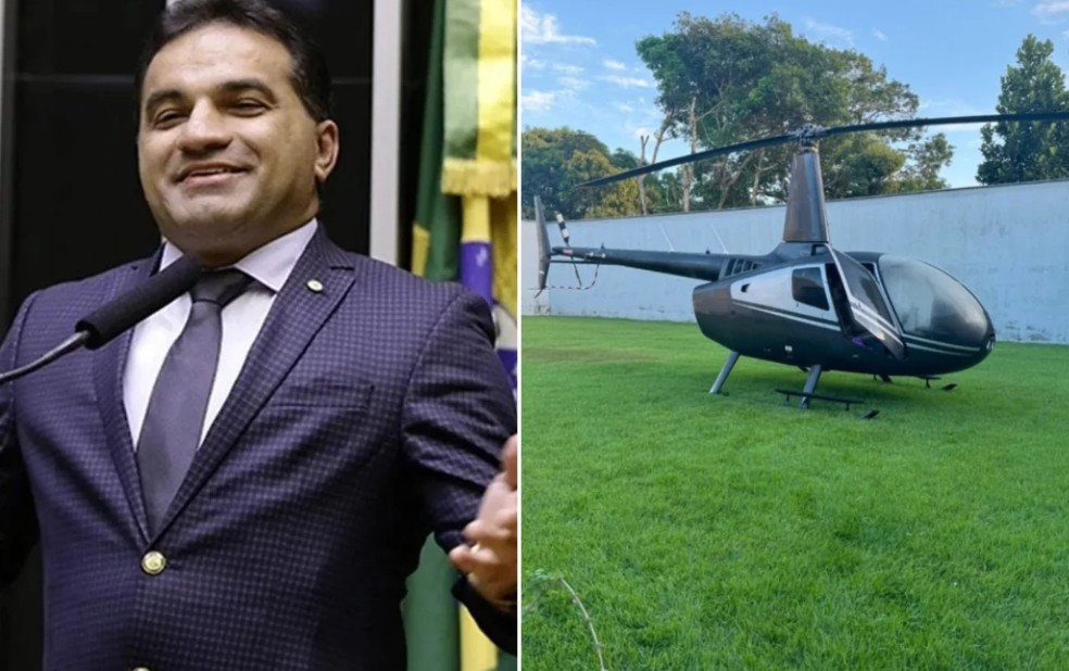 PF apreende helicóptero e maços de dinheiro em operação contra Maranhãozinho