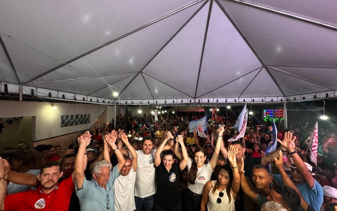 Fabiana Mendes reúne multidão em apoio a Juscelino Filho e Luana Resende em Presidente Vargas