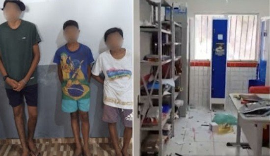 Escola recém-reformada é depredada e prefeito Jones Braga anuncia apreensão dos infratores, em Nina Rodrigues