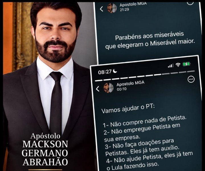 Pastor de Vargem Grande chama eleitores de Lula de “miseráveis” após resultado das eleições